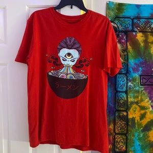 Cute red ramen shirt